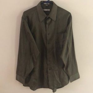 Geoffrey Beene- Dark Green-Button Down Shirt